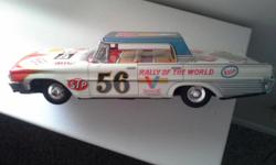 VINTAGE TAYIO WORLD TOY STURDY FRICTION METAL TOY SEDAN SERIES. APPEARS TO BE 1963? FORD. I BELIEVE IT WAS MADE IN 1969. MINT CONDITION (SEE PICS). BOX IS IN DECENT SHAPE. $60 OBO. CALL 3477941370