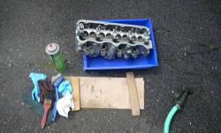The cylinder head was never used after it was rebuilt poorly by some guy on the internet, who offers to rebuild cylinder heads cheaply at the www.tdiclub.com forum. Unfortunately, it turns out the guy uses a sand blaster for cleaning cylinder heads, and