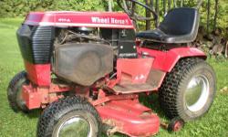 WheelHorse tractor 417A -- Frankfort, NY --- $975.00
17 HP Kohler twin cylinder engine - automatic
Solid 42 inch deck with hydraulic lift
Runs like a bear -- all tuned and ready for any job big or small.