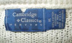 100% Cotton
Classic cable pattern
Size: Extra Large
Very good condition