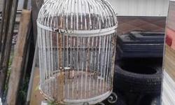 PRE 1960-1970 MACAW BIRD CAGE. ABOUT 6 FOOT TALL AND 100 LBS. BUYER MUST PICK UP AS WE CAN NOT DELIVER. WE HAD THE BIRD CAGE APPRAISED ON OCTOBER 19TH 2003. THIS WAS 10 YRS AGO! IT WAS APPRAISED THEN FOR $150.00-$250.00. SO WE ARE LOOKING TO GET MORE THAN