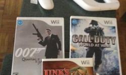 - Official Wii Zapper Gun with Link's Crossbow Training
- 007 Quantum Solace
- Call of Duty "World at War"
- Tiger Woods PGA Tour '08
Pick up in Chelsea Manhattan only.
Also check out Original Wii Console & accessories: