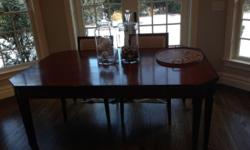 $600 OBO
Dining room table and buffet mahagony set from William sonoma that I purchased from WSHome in 2010. Purchase price: $3450. The dining room table 72 in with a removable leaf that makes it 96in to fit 8 chairs. It has a few surface scratches on top