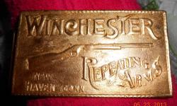 Sterling Silver Winchester Repeating Arms Belt Buckle
Buffalo Bill signature. Montauk silver company.
Fairchild A Johnson, with Indianhead stamp