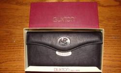 Offering a new Buxton women's leather checkbook wallet. Use with or without a checkbook. Asking price reduced from $18 to $12.
Located in Dundee, NY. Shipping/Paypal is available.
Please email or call (607) 243-8621.
Comparison/description: