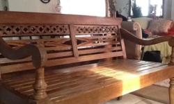 This wooden bench is in excellent condition. Dimensions 52.5x24