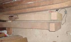 WOODEN FARM SLED RAILS AND CROSSMEMBRS.
VERY OLD
1920'S VINTAGE
SET OF TWO