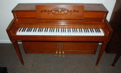 This Wurlitzer spinet is a great beginner?s or practice piano. The case is clean and the piano plays and sounds great!
I?m an experienced piano tuner/technician. I?m a craftsman with the highest quality standards, and over 25 years of expertise in the