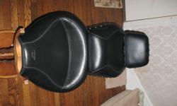 Yamaha Virago Mustang one piece studded seat. Fits 1984-1999 models, 750cc and 1100cc. Used for a brief time, is in perfect condition (see photos). Retails for $499.00. Get it first, it will sell fast. Apologies for some of the photos uploading sideways.