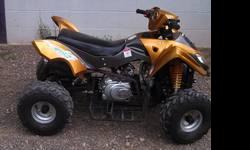 I have a youths 4 wheeler for sale. It is a firefox 110cc. Hardly ever ridden, runs great, and lloks like new. Any questions please contact me.