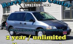 **Get a FREE 2 Year Unlimited Mileage Warranty!!**
Here is a super clean van with low miles at a price affordable on any budget. It has everything inside you want, too; cruise, power windows, power locks, power mirrors, and more. All this for around