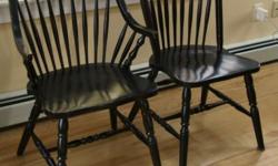 12 Windsor dining chairs (10 chairs, 2 arm chairs).
***We also have the locally handcrafted barn wood harvest/farm house dining table seen in the picture under a separate listing.***