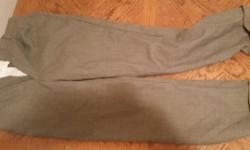 Up for sale is a dress pants
For business/professional use
Color: Grey
Condition: In very good condition. Has no tears or discoloration.
Brand: Maestro Imperial
Material: Wool
Measures approx 39 inches height x 16 inches width
Price: $20
Contact: