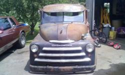 1950 Dodge Pilot house 5 window. Sits on s10 chassis brand new 350 engine and brand new turbo 350 tranny. List of new parts radiator,driveshaft,3.73 posi rear end , shocks , brakes all the way around, lokar tall shifter all brand new after market wiring