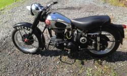 53 BSA, rebuilt top end, gear box, electrics, mag dyno, brakes,clutch, both chains, new billet rims, new tires, new seat . Original paint. Runs well, needs clutch adjustment.
This ad was posted with the eBay Classifieds mobile app.