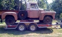 Condition: Used
Transmission: Automatic
Fule type: Gasoline
Drivetrain: 4x4
Vehicle title: Clear
DESCRIPTION:
1956 4x4 international 3/4 ton pick up for sale. not running. this is only good for a rat rod or to throw empty beer cans at. it can be saved but