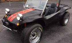 WHAT A COOL 60'S STYLE HOT ROD DUNE BUGGY ! RUNS AND LOOKS EXCELLENT WITH A LOT OF POWER !
DOES NOT NEED A THING ! REGISTERED AS A 1962 BEETLE
RECENTLY DONE : NEW CARPET, CENTER CONSOLE, SIDE PODS, DUAL EXHAUST WITH AUTOMATIC SILENCERS , BLACK LEATHER
