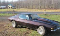 1971 Chevrolet Camaro This 1971 Chevrolet Camaro is in good condition. HO 502 Crate Engine V8 Exterior color is Black Cherry Interior color is Black Black vinyl bucket seats 100 percent mechanically restored 502 HP plus 567 ft lbs 1,200 miles on engine.