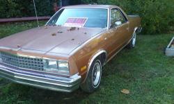 1982 Chevy el camino in very good condition. Inside is in good condition. Car is 30 years old all original has 267 v8 350 tranny. I am asking 2200 o.b.o or trade for car trailer with wench. Please call (716)489-0489.
This ad was posted with the eBay