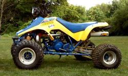 I have a LT250R... 1986 Frame...1987 Motor... Motor has just been rebuilt...Brand New FMF Exhaust... And many other brand new parts on it
Runs great and is fast... Runs on CAM2 race gas
Looking to trade for something like a Polaris Sportsman ATV or $2000