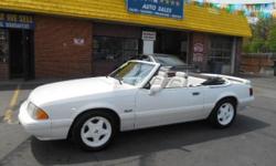 Georgous Triple white Mustang 5.0 Convertible.. Rare Special Edition.. Factory White powder coated wheels.. BONE STOCK..with the exception of a K@N air cleaner... Unbelievable condition all around .. minty clean.. 5.0 Engine with 5 Speed Transmission is