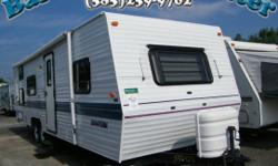 Save big on an older camper!! This one is a nice 31ft Skamper with a dry weight of around 5,000 lbs. It doesn't have any slideouts but its very spacious inside. There is a queen bed in the front and two bunks in the back so this is a good one for a