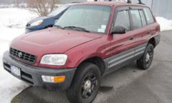 For Sale is a maroon colored All wheel drive Toyota Rav 4, clear title. It runs and drives great,tires good. Inspection done in March. There are brand new stainless muffler (50 miles) Before me it had a new alternator, timing belt and water pump - from a