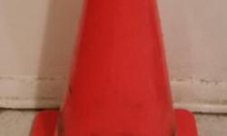 Up for sale is a cone
For outdoor/street use
Can be used for construction/traffic/warning for wet floors in retails stores
Color: Orange
Condition: In good condition. Has black discoloration on the sides of the cone
Measures approx 19 inches height x 11