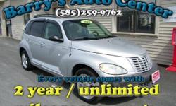 **Get a FREE 2 Year Unlimited Mileage Warranty!!**
Here is a super clean PT Cruiser with leather interior, sunroof, all power options, and more. We did a NYS inspection and safety check, changed the oil, replaced the front sub frame assembly, right front
