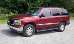 Hi, i have a 2001 Yukon 4x4 slt maroon in color very clean suv with 211160 highway miles, saddle leather interior price on this baby is 4800 if you are interested call me at 540-205-5225 ask for Tom