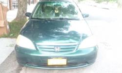 Honda civic 2001 ex excellenent condition, ice cold AC runs perfect
for detail information call on folowing contact:
347-388-4082
347-689-8604
keywords only: iphone 4 4s 5s 5c , samsung s2 s3 s4 s5 , sony xperia , nokia lumia, motorola,laptops, hp laptop