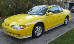 Condition: Used
Exterior color: Competition Yellow
Interior color: Ebony Leather
Transmission: Automatic
Fule type: Gasoline
Engine: 6
Drivetrain: FWD
Vehicle title: Clear
DESCRIPTION:
This is a 2002 Chevy Monte Carlo SS Pace Car Limited Edition with only