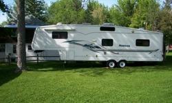2002 Keystone Montana 3655FL
36' long, 3 Slides, Front Living Room, A/C, Heat (electric and propane),
Full Kitchen and Bathroom w/shower, Queen bed, Lots of Storage,
excellent condition.