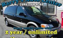 **Get a FREE 2 Year Unlimited Mileage Warranty!!**
This van is loaded up and has low miles for its age!! At 84k it was driven about 7,700 miles per year, which is far less than average. It even has a DVD player in the back so its great for families that