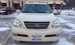 2003 Lexus GX 470 SUV in Excellent Condition This Lexus SUV has Plenty of luxury features and impressive off road performance Specifications includes Cream Exterior Light Chocolate and Tan Leather Interior 58,500 Miles 4.7 Liter V8 engine Automatic