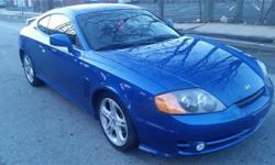 THIS 2004 HYUNDAI TIBURON GT IS IN GREAT CONDITION INSIDE AND OUT. THIS CAR WAS WELL MAINTAINED AND HAS NO ISSUES. FINANCING IS AVAILABLE YOU WORK YOU DRIVE NO MATTER WHAT'S YOUR ISSUE. EXTENDED WARRANTY WHICH COVERS THE ENGINE, TRANSMISSION, AND DRIVE