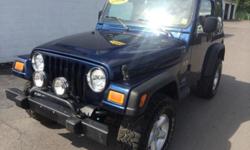 ***5 SPEED MANUAL***, ***CLEAN CAR FAX***, ***NOTHING BUT FUN !! ***, ***PRICED TO SELL***, ***WE FINANCE***, and ***WELL MAINTAINED***. 4WD! Wow! What a nice smaller SUV. This attractive-looking and fun 2004 Jeep Wrangler has a great ride and great