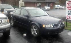 2005 Audi A4, Turbo 4cyl., All wheel drive, auto, leather, sunroof, power everything. Give Brian a call at Verdi's Used Car Factory, we have a nice selection of pre-owned vehicles 845-471-CARS (2277) or my cell 845-224-4501