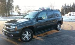 2005 Chevy Trailblazer EXT 4WD 6-cyl 4.2L. 3RD ROW SEATING-7 passenger. ABS, Air conditioning, Dual/ rear controls. Power windows and locks. 136,000 miles. No known issues. Looks and drives great. No trades/holds. Located in Belmont