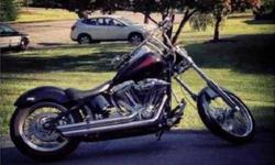 2005 Harley Davidson Custom Soft Tail This cruiser has 6,200 miles and it is in good condition Equipped with a 1455 cubic centimeters FXST engine Main color of cycle is black with a black, leather seat This cycle comes equipped with the following Front