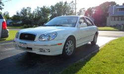 2005 Hyundai Sonata 4dsd GLS V6 Auto, Loaded, Power Sunroof,
New Tires, Aluminum Wheels, 91k. White with Tan Cloth Inter.
Excellent Condition. 2 miner dents pass. side. $5450.