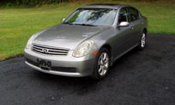 Very nice G35 X, 3.5L V6 with 5 speed automatic AWD, very safe loaded up car. Call my cell, or shoot me an email. Brian