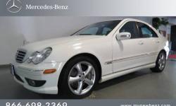 Mercedes-Benz of Massapequa presents this 2005 MERCEDES-BENZ C-CLASS 4DR SDN SPORT 1.8L AUTO with just 61781 miles. Represented in WHITE. Fuel Efficiency comes in at 32 highway and 24 city. Recently reduced to $14491 and at $1109 below Kelly Blue Book,