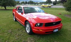 This 2006 Mustang has it all! LOW MILES, AUTOMATIC, AIR CONDITIONING & V6!
Power windows... Power locks, Cruise Control, AM-FM-CD. Woman owned... no accidents! Tires are like new! Rims.. perfect! The interior is super, and it shows so well!
Here is the