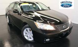 ***, ***ALL NEW TIRES***, ***CLEAN CAR FAX***, ***MOONROOF***, and ***ONE OWNER***. Black Knight! The Orleans Ford Mercury Inc Advantage! If you demand the best, this terrific 2007 Lexus ES is the car for you. The quality of this outstanding ES is sure to