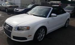 THIS 2008 AUDI S4 CONVERTIBLE IS IN EXCELLENT CONDITION INSIDE AND OUT. THIS CAR WAS VERY WELL MAINTAINED AND HAS NO ISSUES. THIS CAR COMES LOADED WITH LEATHER, SUNROOF, AM/FM CD PLAYER, CRUISE CONTROL, DUAL HEATED SEATS, DUAL CLIMATE CONTROL, ELECTRIC