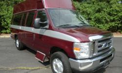 2008 FORD Wheelchair Shuttle Bus / Van with a fully functional rear Braun Vista lift. The van has only 70,000 miles and runs as new at highway speeds with loads of power! It seats up to 9 passengers with 3 double flip seats and 3 single flip seats with