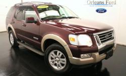 ***CONVENIENCE GROUP***, ***EDDIE BAUER***, ***MOONROOF***, ***SIRIUS SATELLITE RADIO***, and ***SYNC***. 4X4! Switch to Orleans Ford Mercury Inc! Who could say no to a pristine SUV like this fantastic-looking 2008 Ford Explorer? New Car Test Drive said