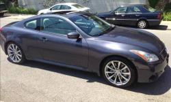 Infinity G37 S - Premium package fully loaded and garage kept - leather interior is gorgeous. 3.7L 6 cyl., 6 speed automatic, RWD w/dual overhead cam gets 26mpg highway and about 22 city. It is an incredible balance of power and safety with