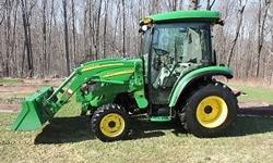 This tractor has been babied, waxed and stored in a heated garage. It is in EXCELLENT CONDITION with Low Hours!!!
The John Deere Cab includes Heat/AC, Stereo, Lights, Front/Rear Wipers and Horn.
Front Mount 59: Snow Blower chews through the deep snow with